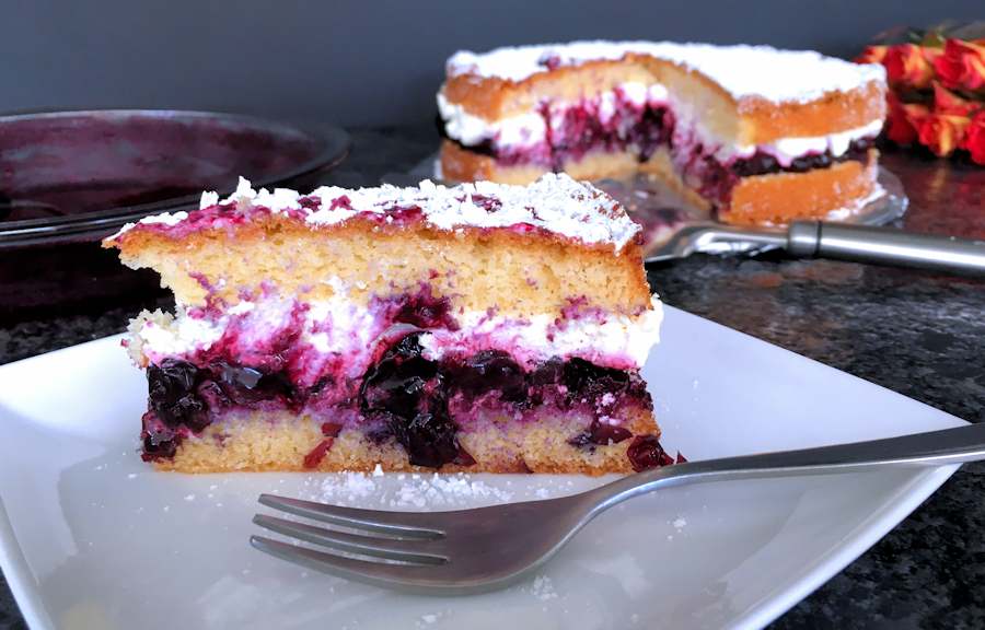 The Best Blueberry Cake - Amycakes Bakes