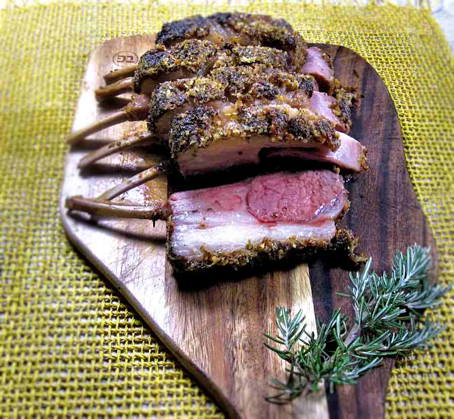 Air Fryer Rack of Lamb Recipe w/ Parmesan Crust