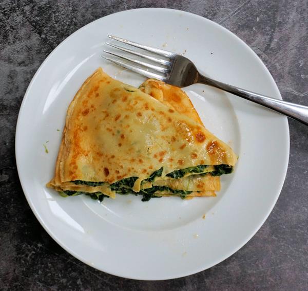 Spinach And Blue Cheese Pancakes Recipe Cuisine Fiend 7527