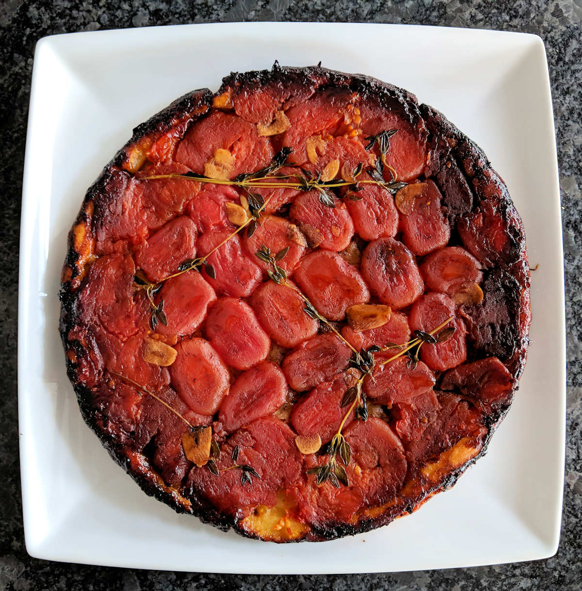 tomato tarte tatin cuisinefiend.com