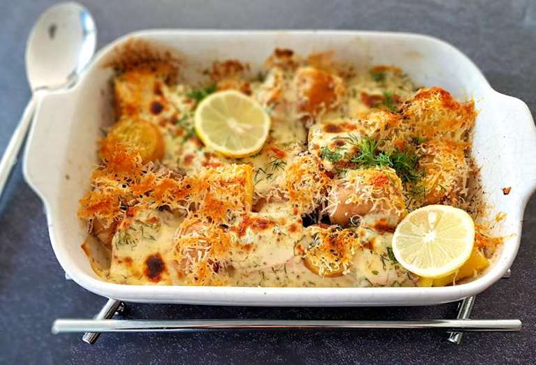 Salmon And Potato Bake | Recipe | Cuisine Fiend